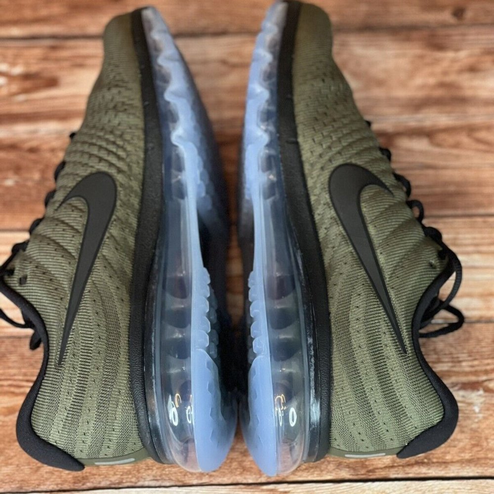 NEW Nike Air Max 2017 Cargo Khaki Black Sneakers 849559-302 Mens Size 10 - Picture 6 of 11